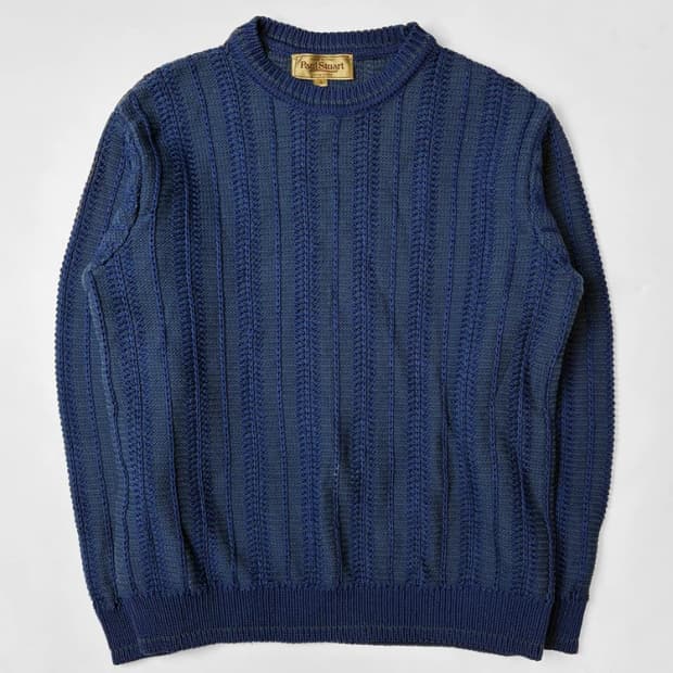폴스튜어트 케이블 헤비 크롭 코튼 니트 PN5386