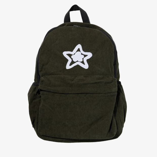 CORDUROY BACKPACK OLIVE