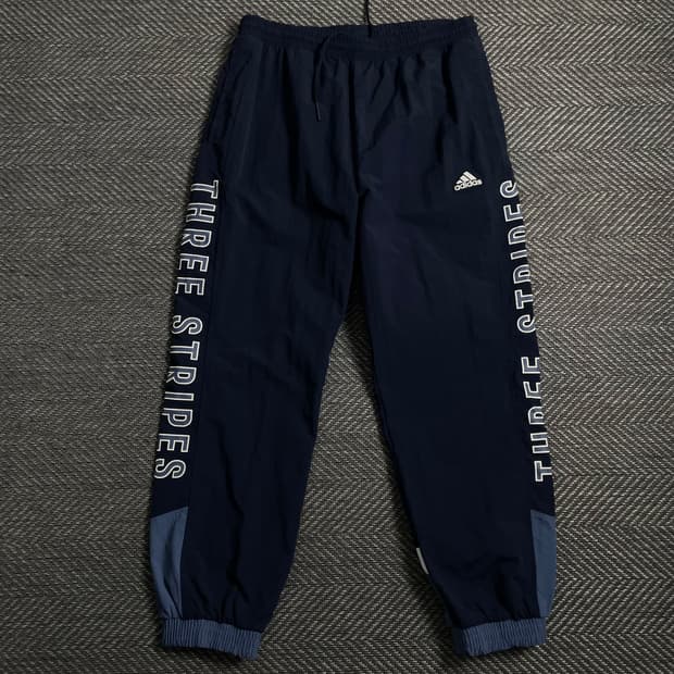아디다스 사이드로고 나일론 우븐 조거 팬츠o 4374