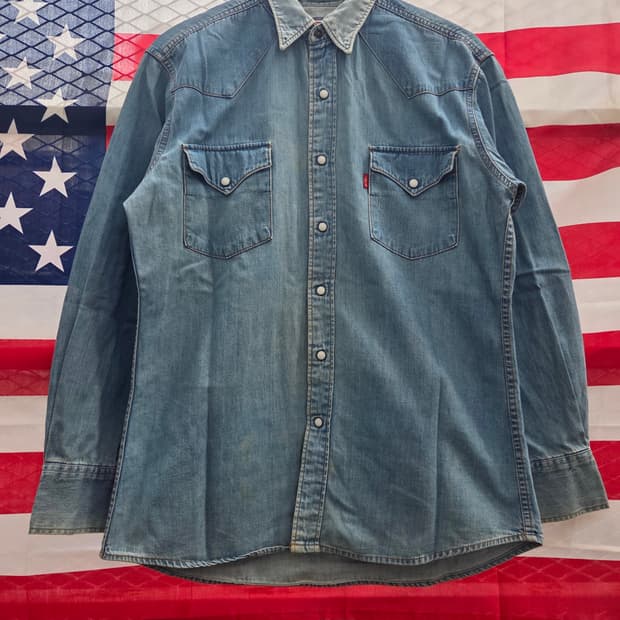 리바이스 웨스턴 데님셔츠