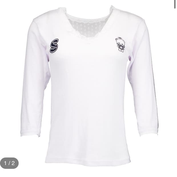 샬롬클럽 베이비 레이스 탑 화이트 baby lace top white