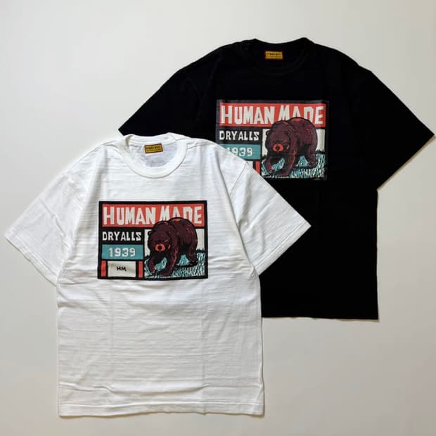 휴먼메이드 그래픽 티셔츠 블랙