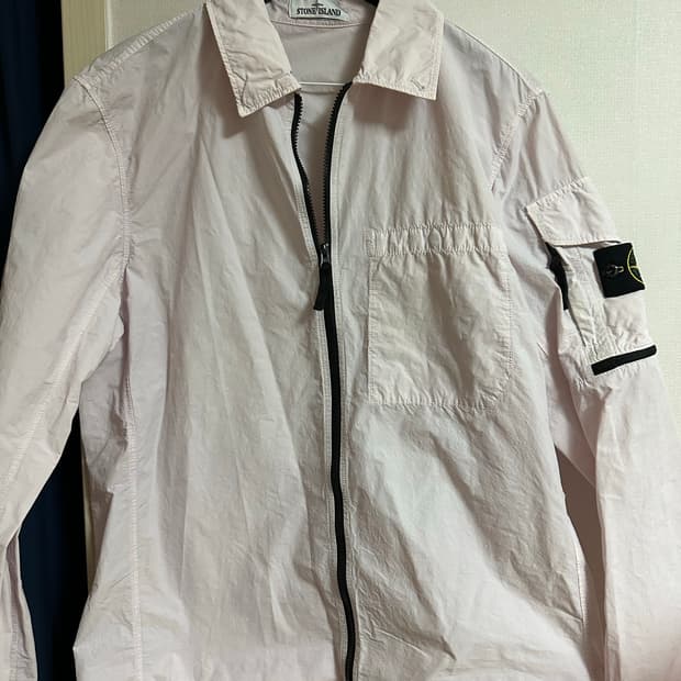 스톤아일랜드 10502 나슬란 라이트 가먼트 다이드 오버셔츠 (22SS)