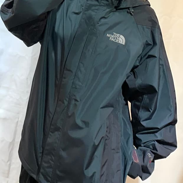 노스페이스 하이벤트 알파 블랙 후드 바람막이