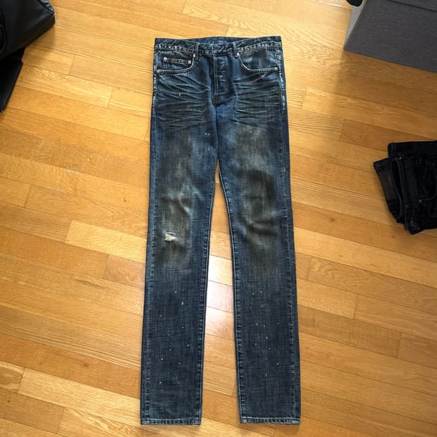 디올 옴므 11fw 더티 오일 워싱 진