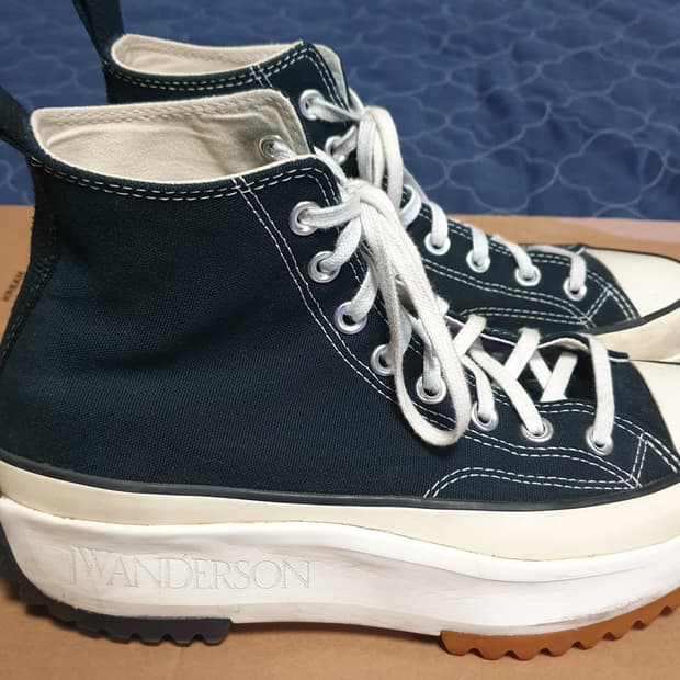(협업제품) 컨버스 JW앤더슨 런스타 하이크 OG 하이 블랙 (270)