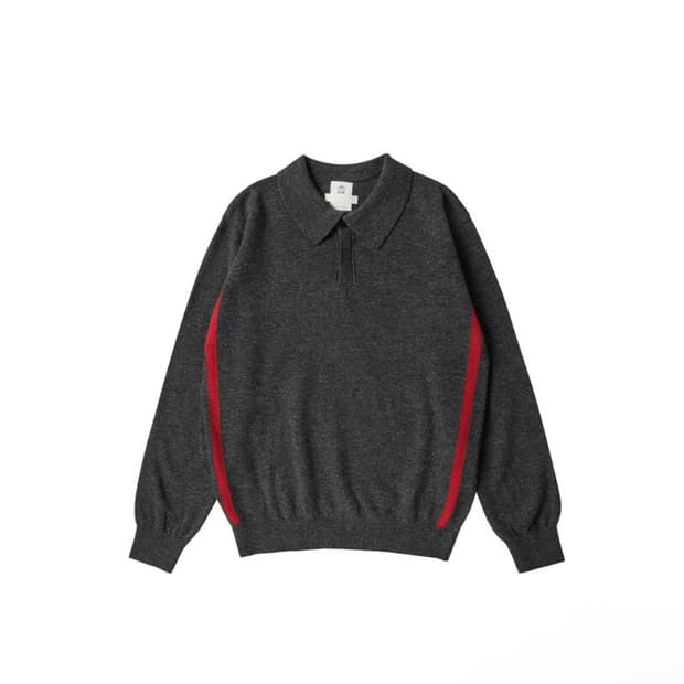 [1] 폴리테루 x 월스와일무브먼트 사이드 라인 폴로 니트