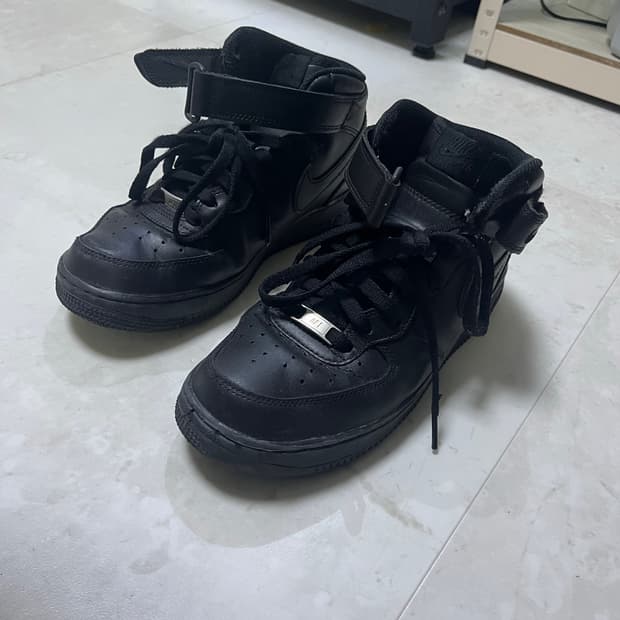 나이키에어포스 블랙 미드 265