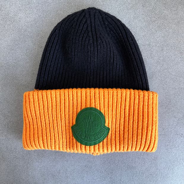 몽클레어 1952 빅로고 립드 비니