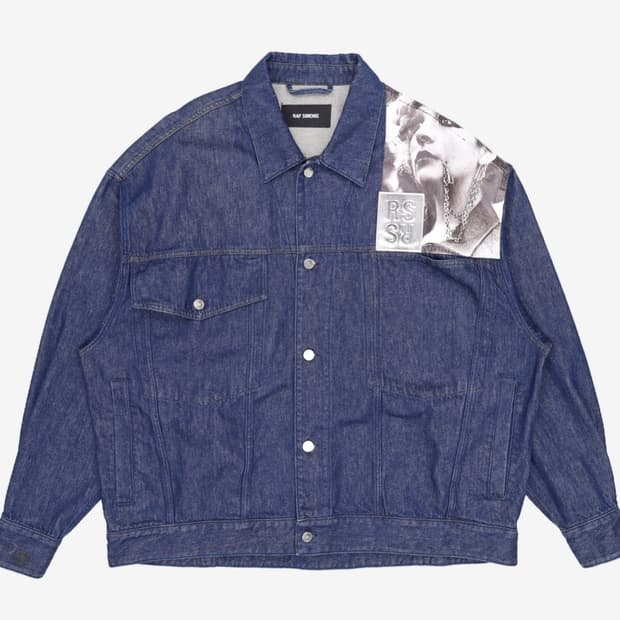 [M] 라프시몬스 프린트 데님 셔츠 자켓 punkette