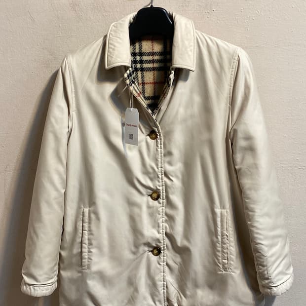 버버리 리버시블 울 코트  