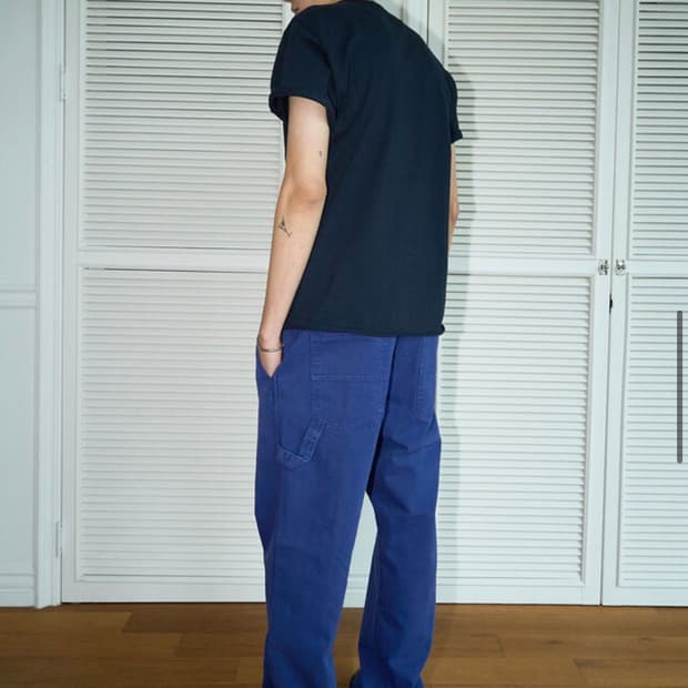 [L] ryoo 알와이오오 페인터팬츠 블루