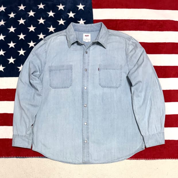 리바이스 연청 데님셔츠 Levis denim shirt 라이트블루 빈티지
