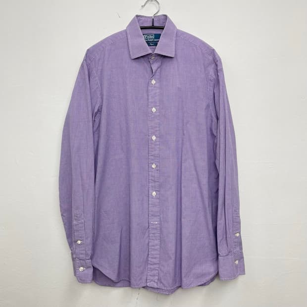 폴로 랄프 로렌 퍼플 마이크로체크 리젠트 셔츠 40-41