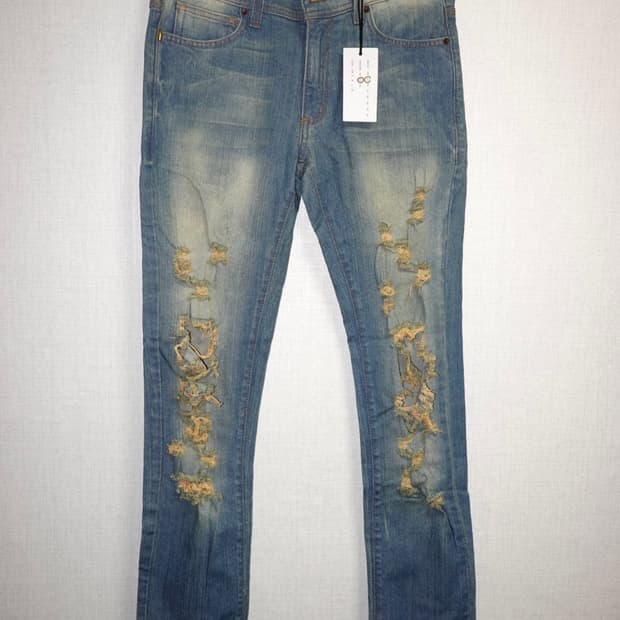 Golden Denim — Distressed Skinny Jeans