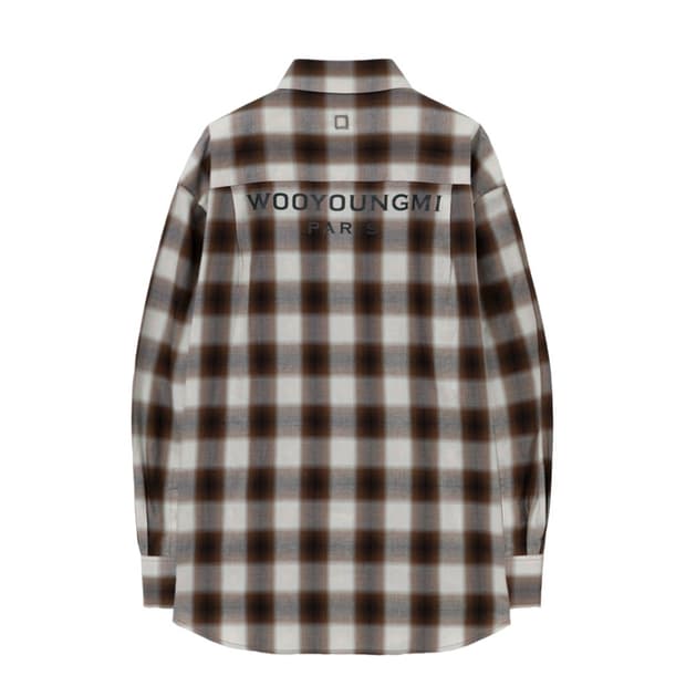 우영미 체크 셔츠