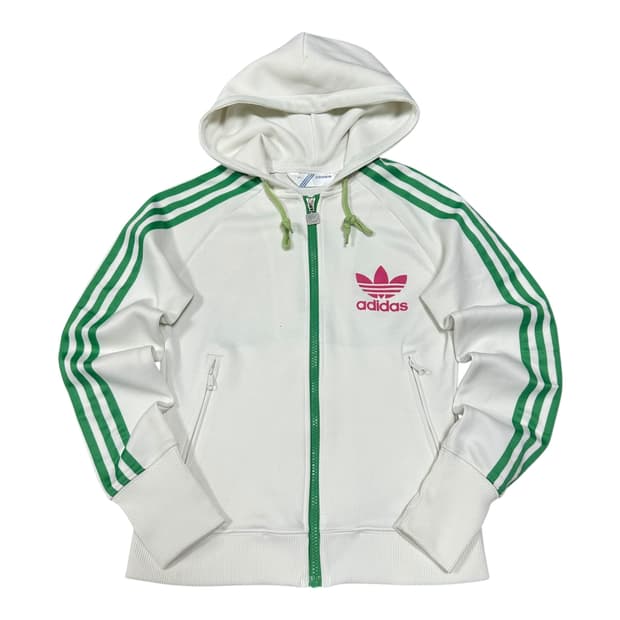 ✨ (바배) 아디다스 대장급 흰초 후드 집업 져지