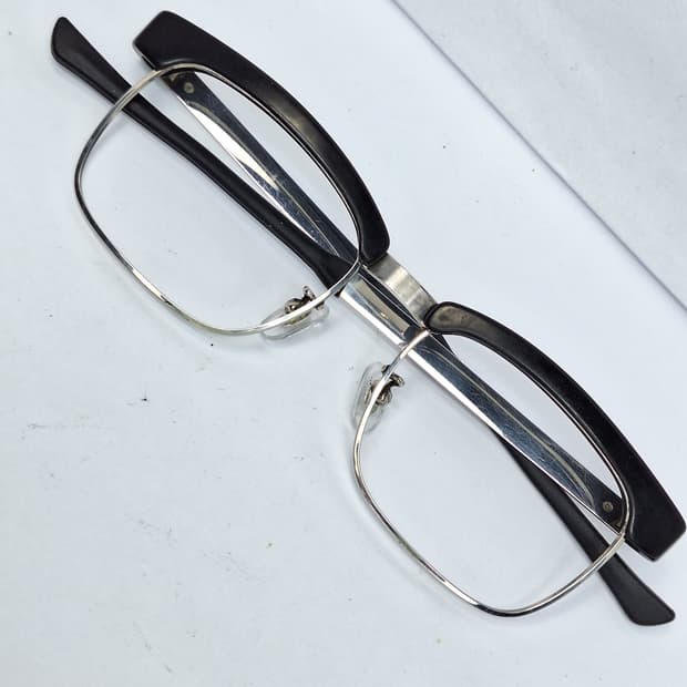 70s 빈티지 일본 수제 하금테 52-69 SPM 선플래티늄 안경테/레트