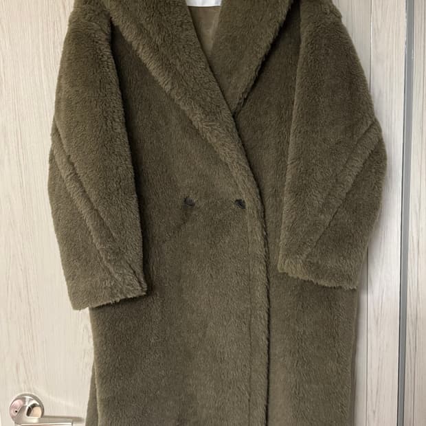 막스마라 테디베어 코트 스몰 카키