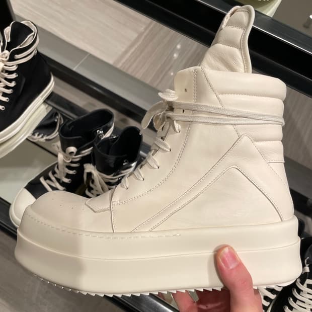 [41.5] 릭오웬스 메가범퍼 지오바스켓 올밀크