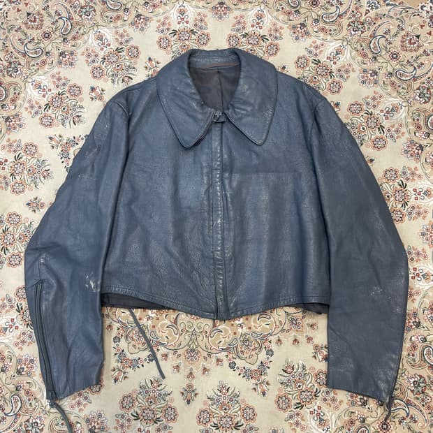 독일 공군 서독 가죽 플라이트 자켓 70S