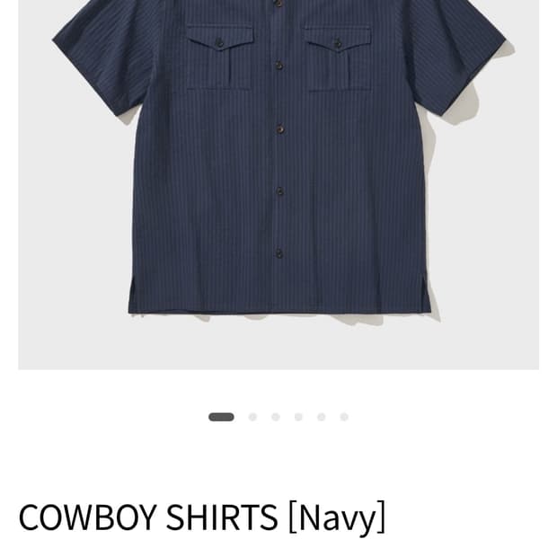 비디알 카우보이 셔츠 네이비 L