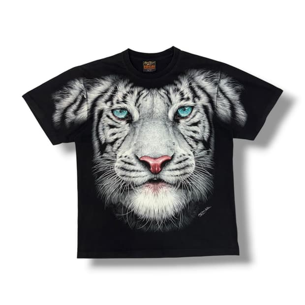 하이데피니션 백호 프린팅 티셔츠 (XL) 