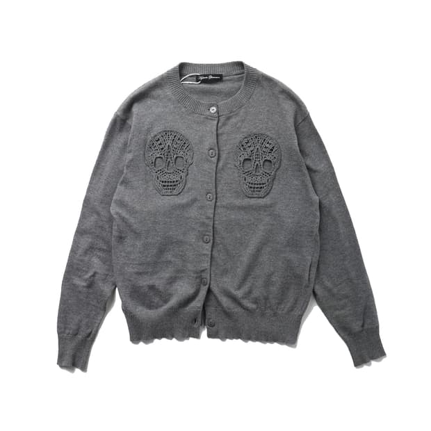 HYSTERIC GLAMOUR Skull Lace Cardigan