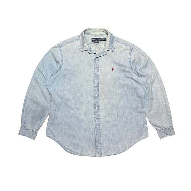 폴로 랄프로렌 페이드 Classic Fit 코튼 셔츠