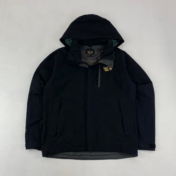 마운틴하드웨어 자수 로고 블랙 고어텍스 바람막이 (100)