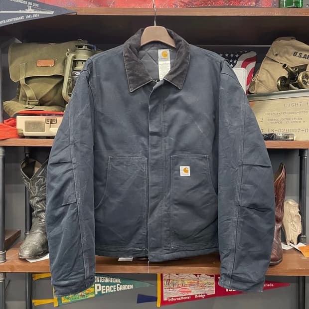 00s 칼하트 J02 BLK 코듀로이 넥 워크 디트로이트 자켓