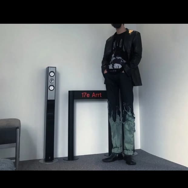 오버핏 가죽 블레이저