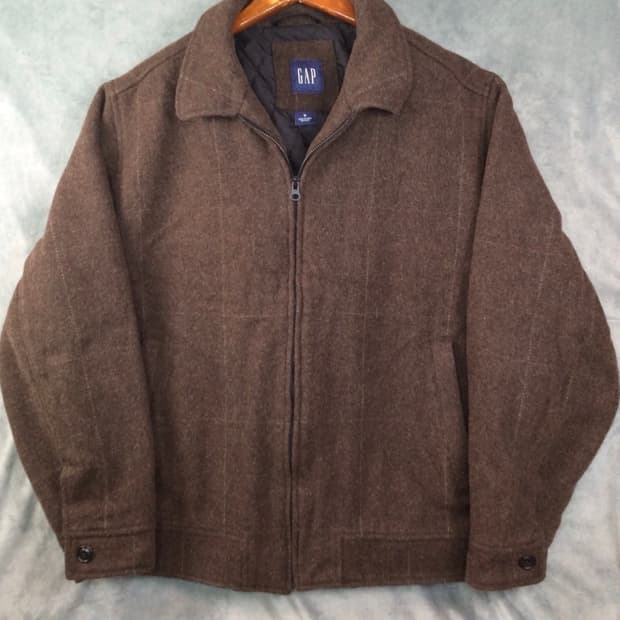 00s 올드 갭 해링본 봄버 자켓