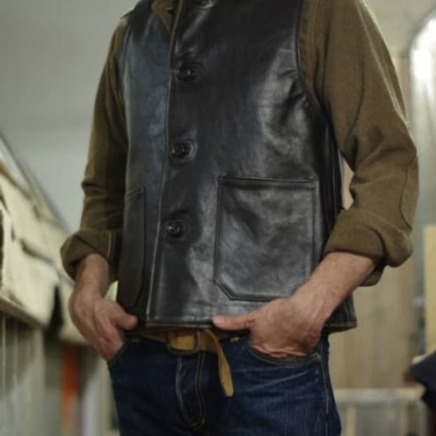 리얼맥코이 호스하이드 JERKIN VEST (38)