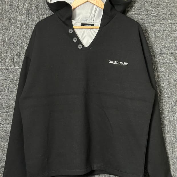 X:ORDINARY 검정 후드티 50