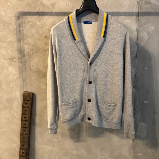 BEAMS 빔즈 스웻 숄카라 가디건 100
