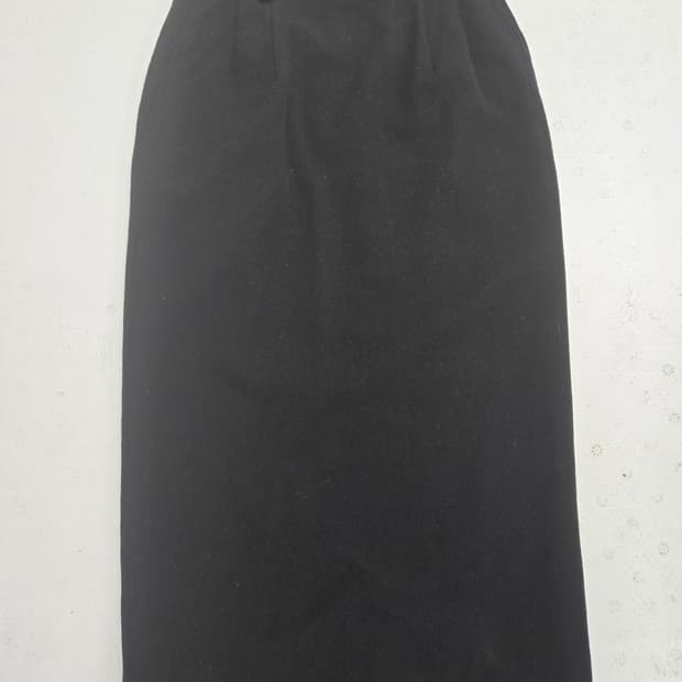 꼼데가르송 블랙 모직 H라인 스커트