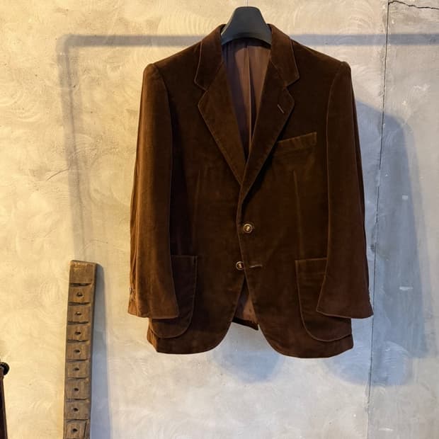 이브생로랑 벨루어 테일러드 자켓 100