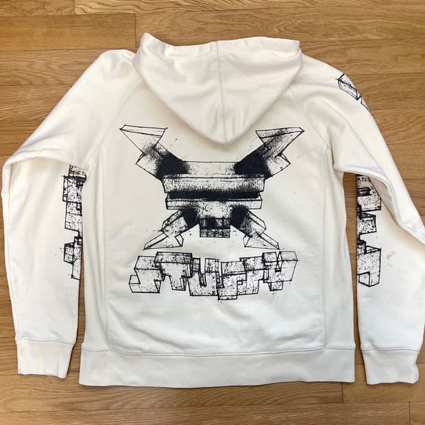 Stussy × Delta Zip-up Hoodie (Ivory) L