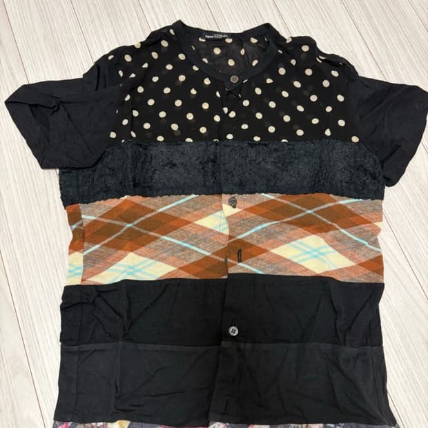 꼼데가르송 트리콧 반팔 니트