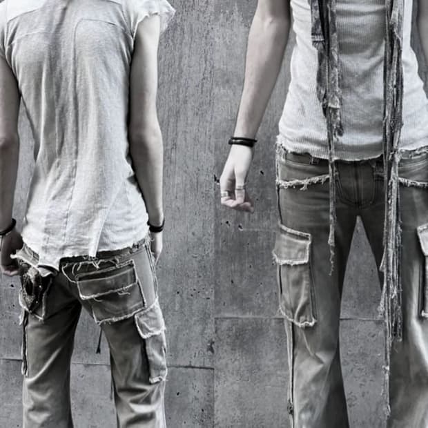 00s lgb flare cargo pants