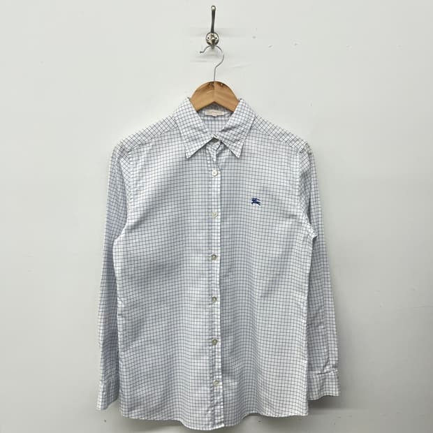 버버리 체크 긴팔 셔츠 남L