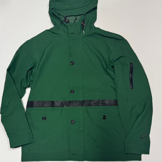 나이키 올드스쿨 나일론 후드 바람막이 2XL 그린