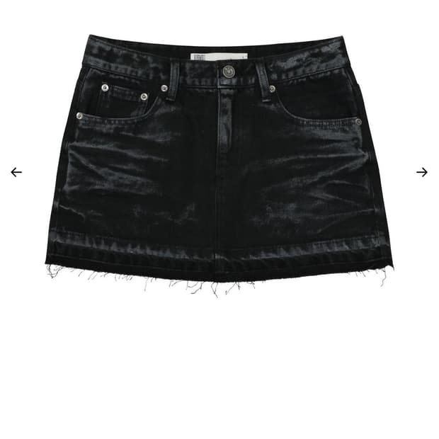 S 새상품) 보헤미안서울 화이트 코티드 데님 스커트