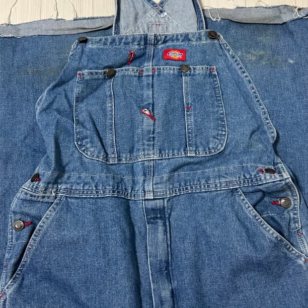 디키즈 구제 오버롤