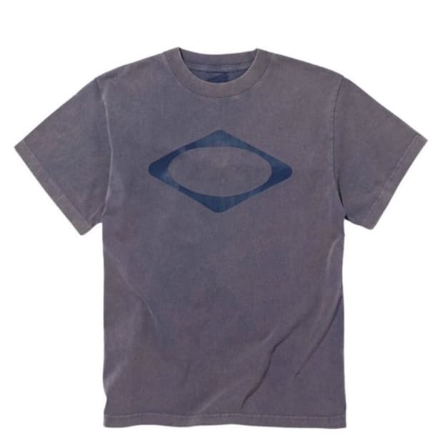 미스치프 롬버스 베이직 티셔츠 블리치드 네이비