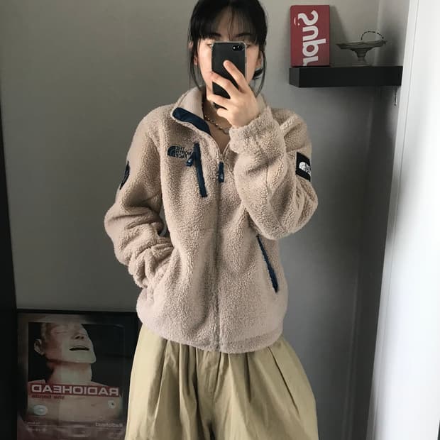 노스페이스 화이트 라벨 리모 플리스 재킷