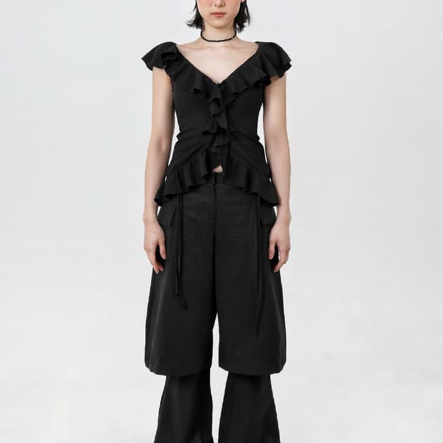 Double drop Morph Pants_Black