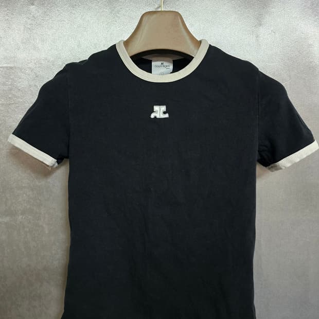 쿠레쥬 링거 반팔 티셔츠