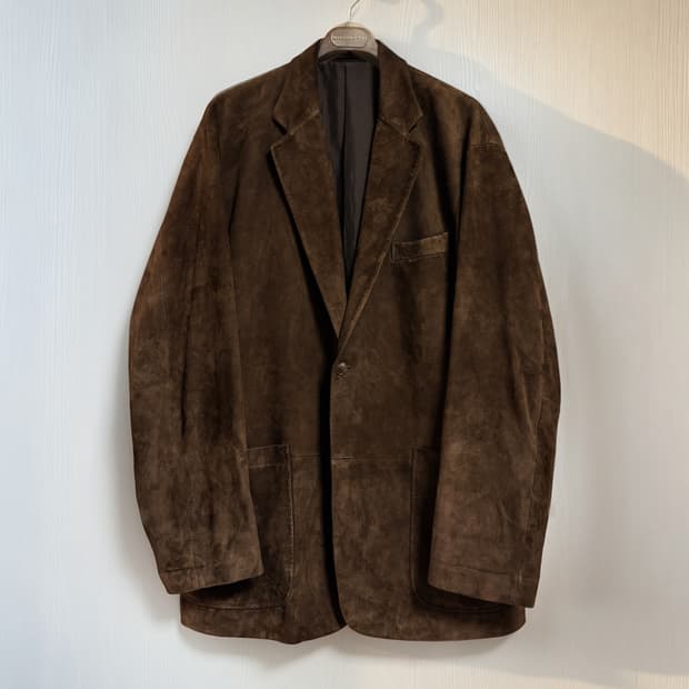 [3] 24AW 코모리 스웨이드 2B 자켓 브라운